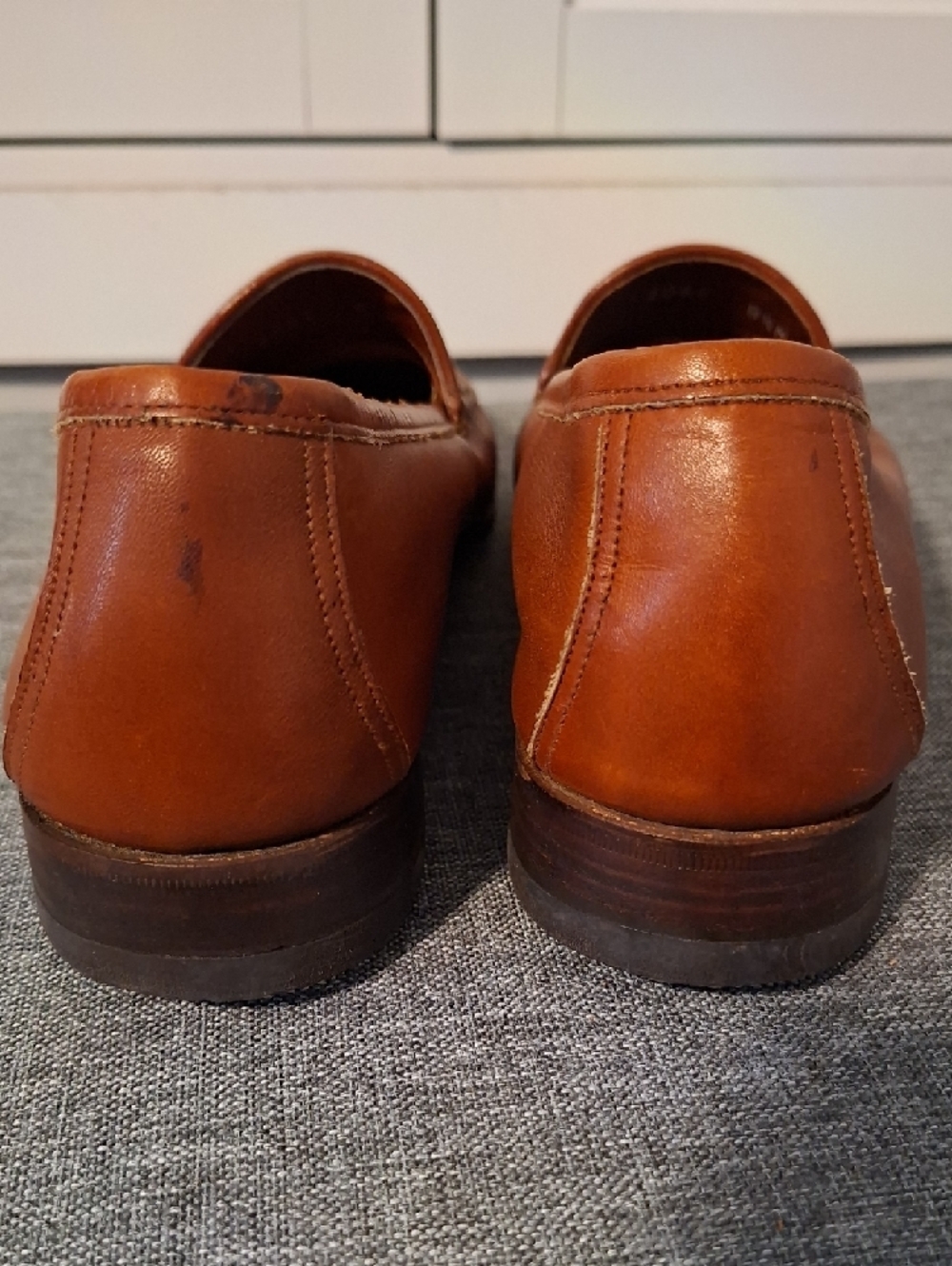 Johnston & Murphy Tan Leather Tassel Loafers - Picture 7 of 11